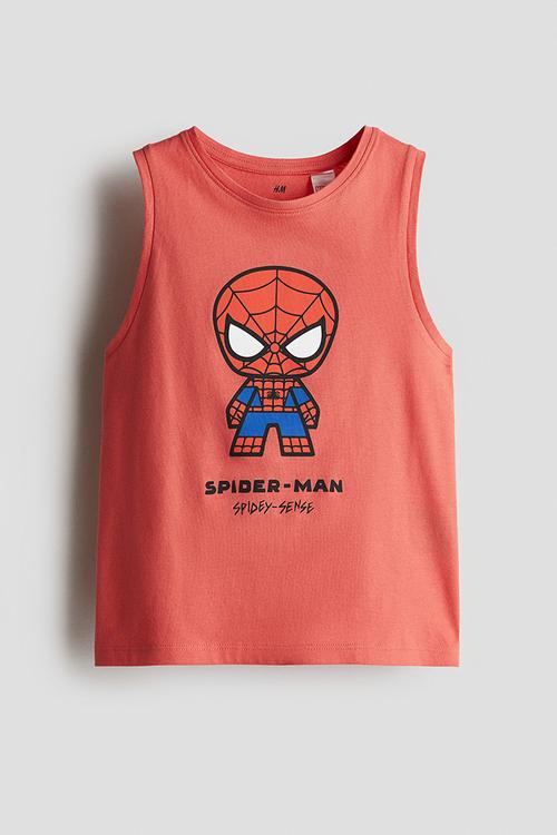 Printed vest top - red/spider-man 