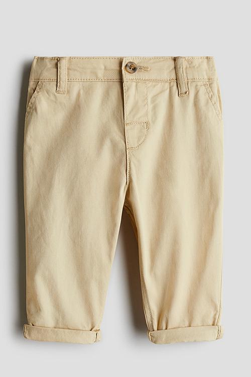 Cotton chinos - beige