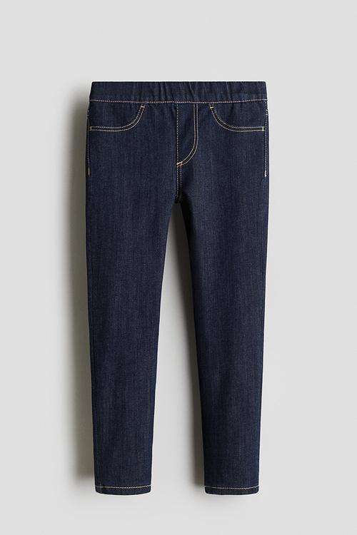 Denim jeggings - dark denim blue
