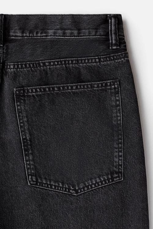 Super baggy denim shorts - denim black