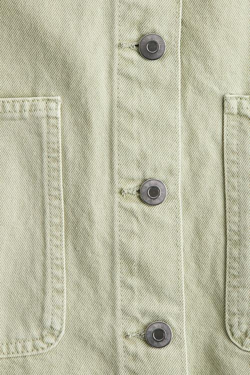 Twill overshirt - light green