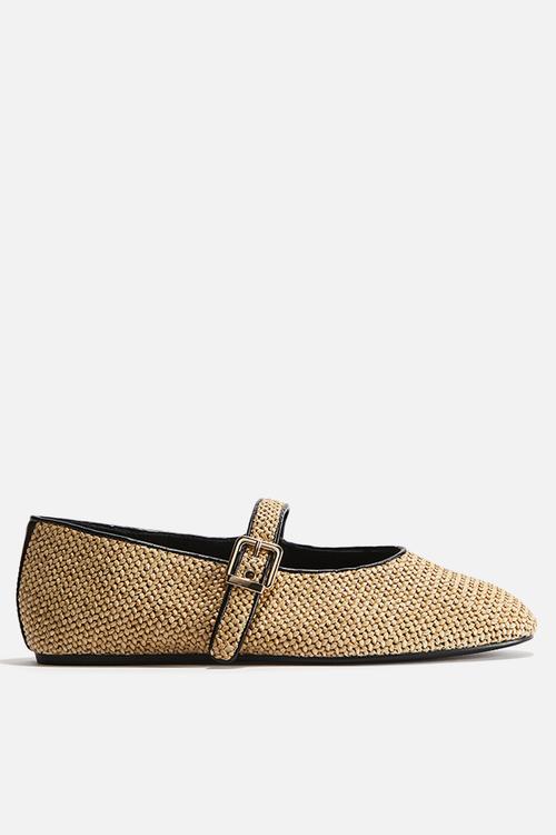 Braided mary janes - beige