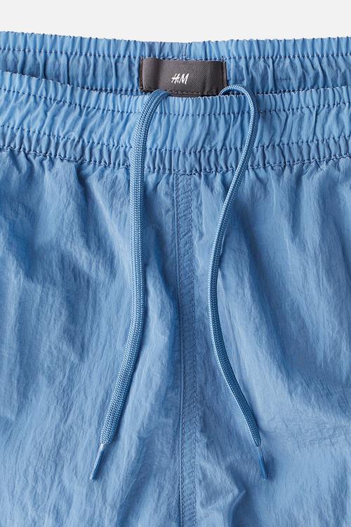 Nylon swim shorts - light blue