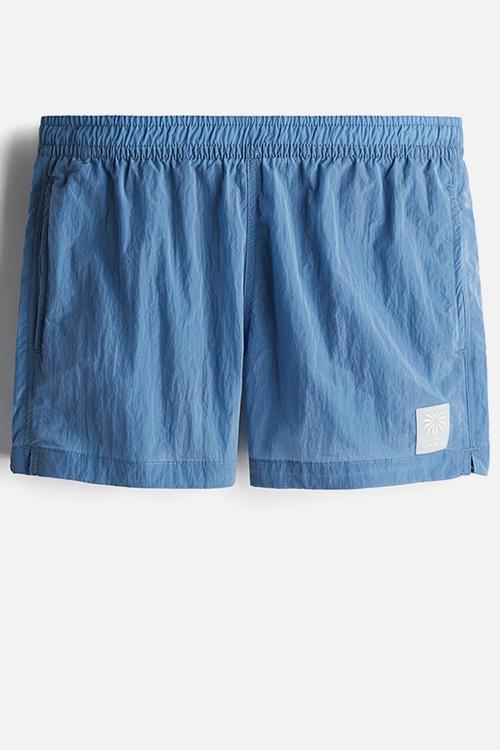Nylon swim shorts - light blue