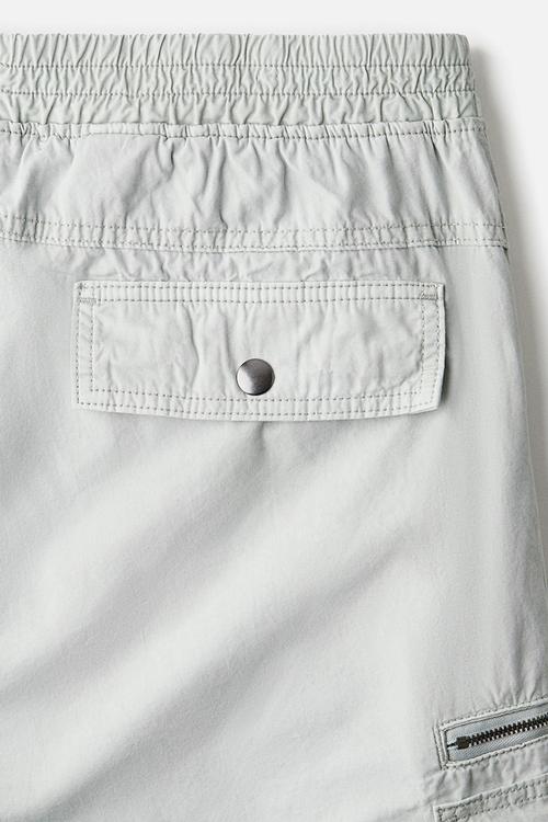Regular fit cargo shorts - light grey