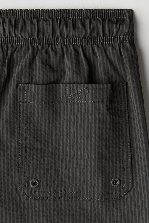 Seersucker swim shorts - dark grey