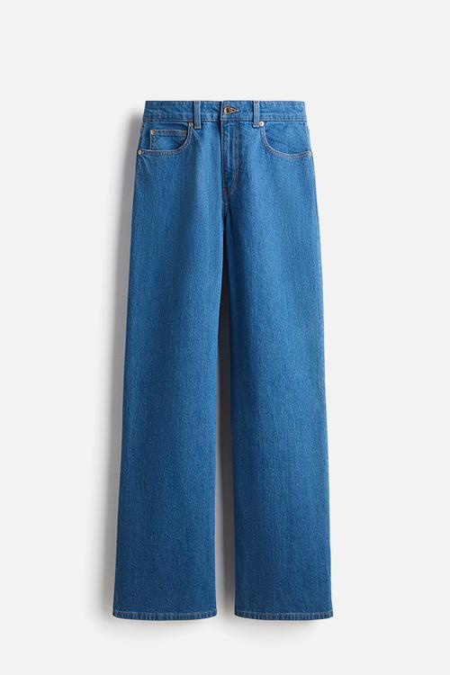 Wide high jeans - denim blue