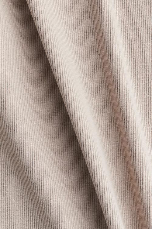 Mama ribbed vest top -  light beige