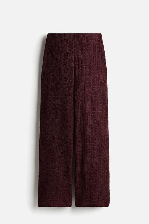 Jersey trousers - burgundy