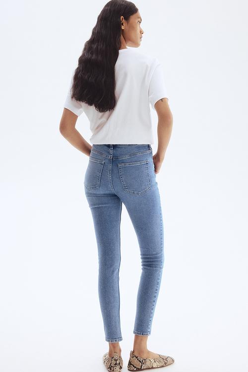 Skinny high jeans - denim blue
