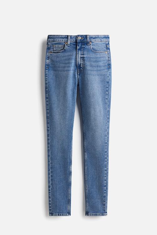 Skinny high jeans - denim blue