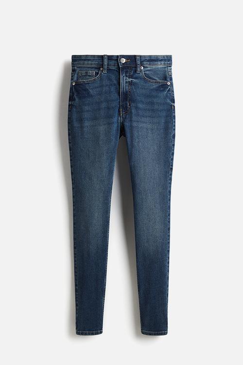 Skinny high jeans - dark denim blue
