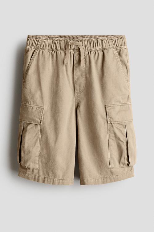 Cargo twill shorts - light beige 