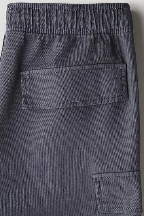 Cargo twill shorts - dark dusty blue