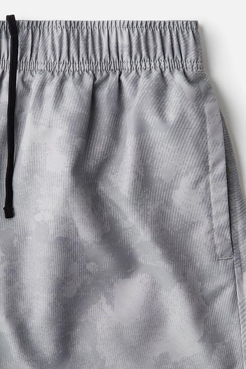 Mid-length sports shorts with drymove™ - grey patterned