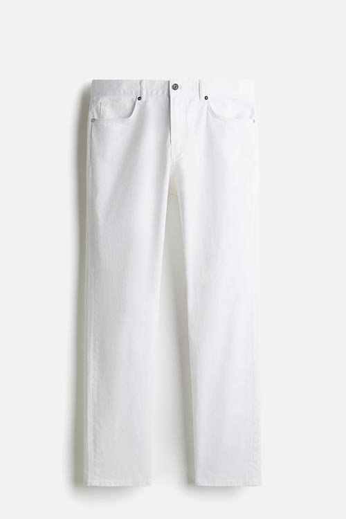 Slim fit 5-pocket trousers - white