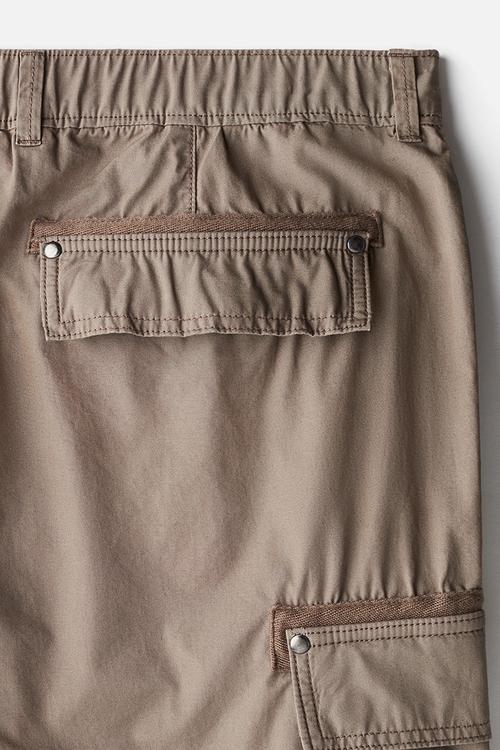 Relaxed fit cargo trousers - dark beige