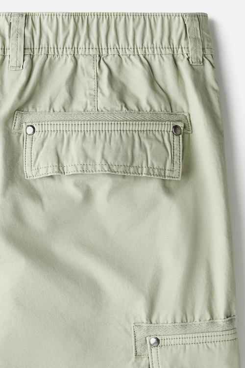 Relaxed fit cargo trousers - pistachio green