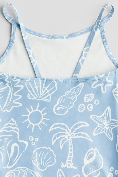 Printed swimsuit - blue/seashells 