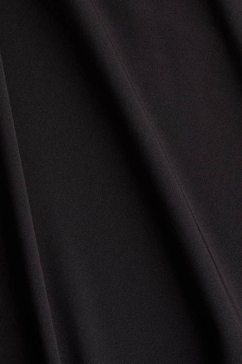 Sleeveless microfibre dress - black