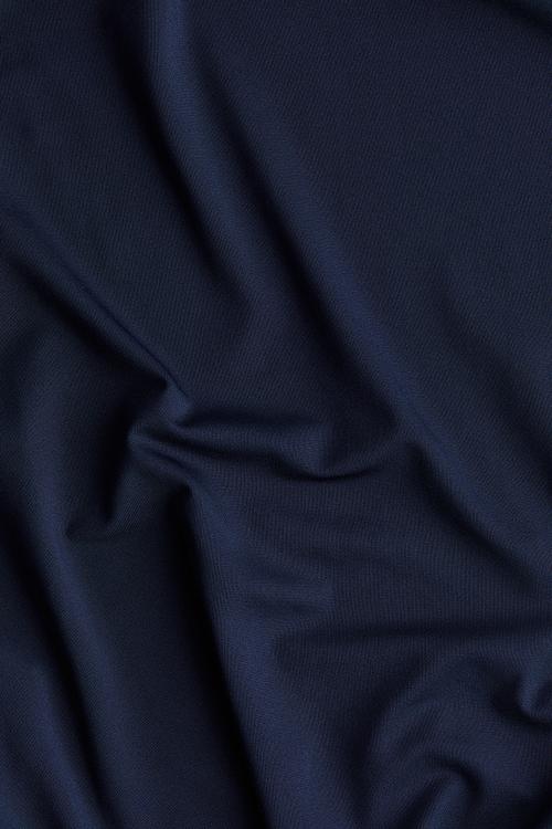 Sleeveless microfibre dress - navy blue