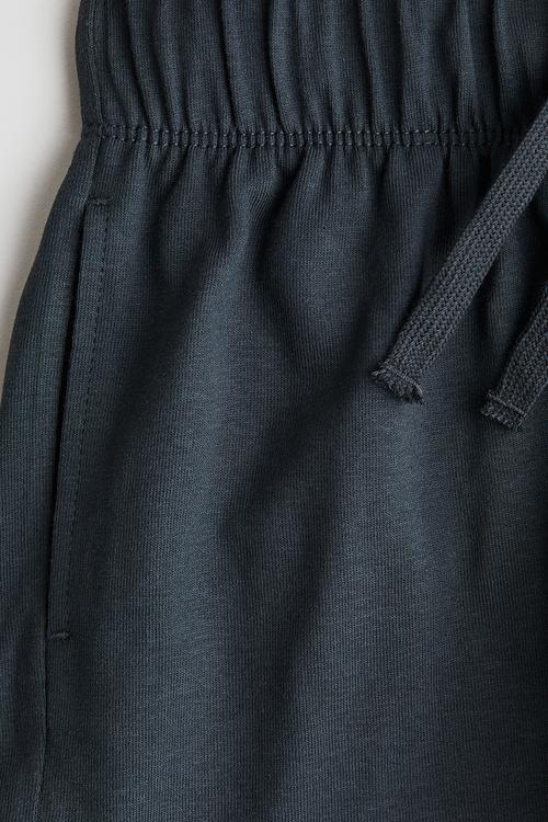 Cotton jersey shorts - dark grey 