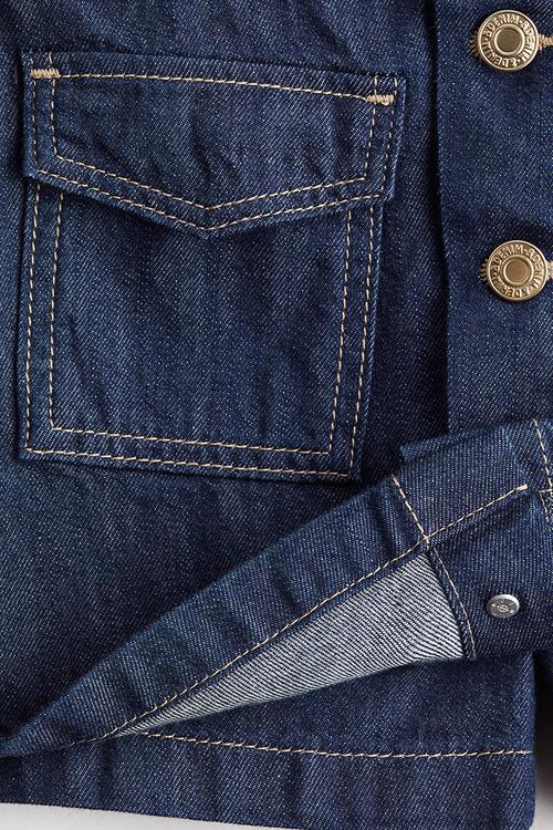 Cotton denim skort - dark denim blue