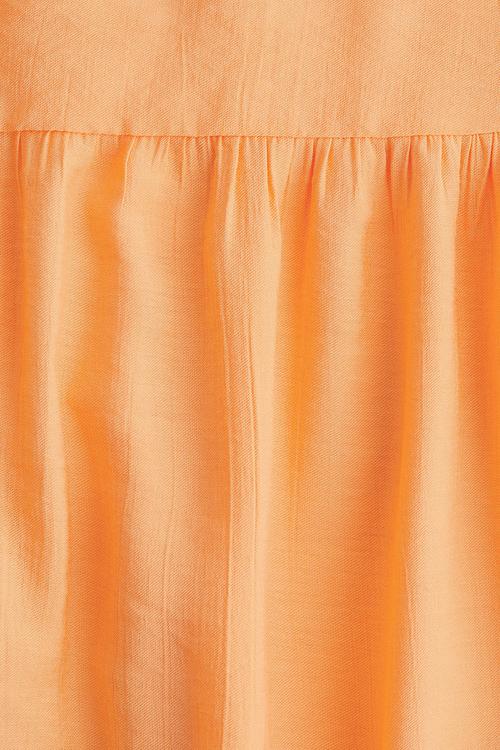 Tiered dress - bright orange