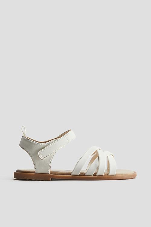 Strappy sandals - white