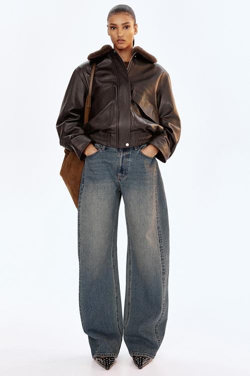 Barrel-leg jeans - denim blue