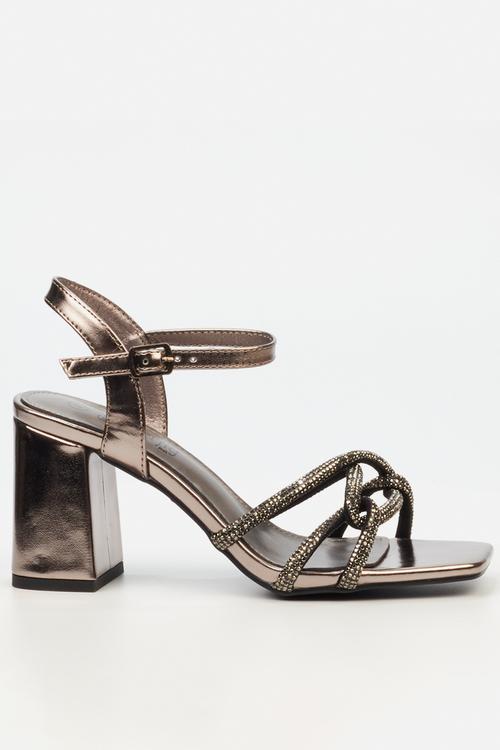 Raine 1 Open Toe Ankle Strap - Grey