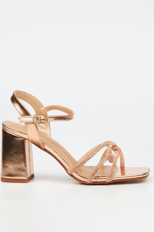 Raine 1 Open Toe Ankle Strap - Rosegold