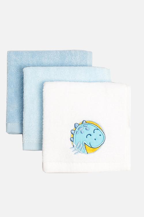 3PK Dino Face Cloth
