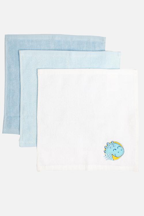 3PK Dino Face Cloth
