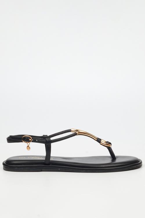 Kali 3 flat sandal - black