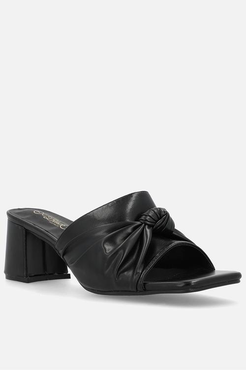 Nolwazi 1 block heel mule - black