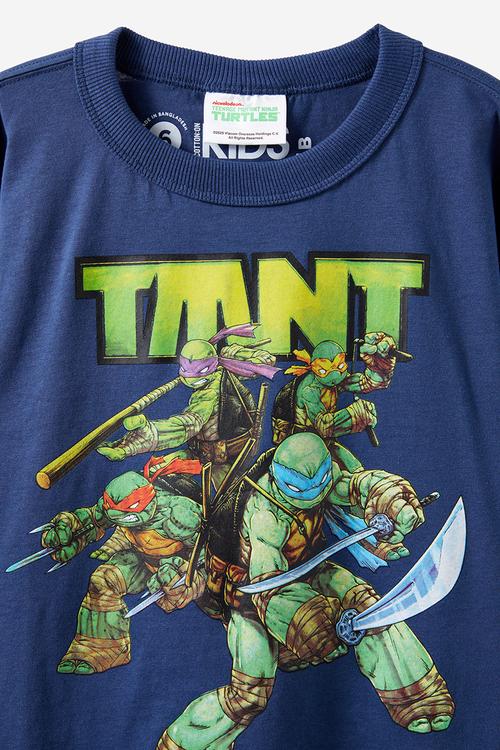 Licensed drop shoulder short sleeve tee - lcn nic deep dive/tmnt swords