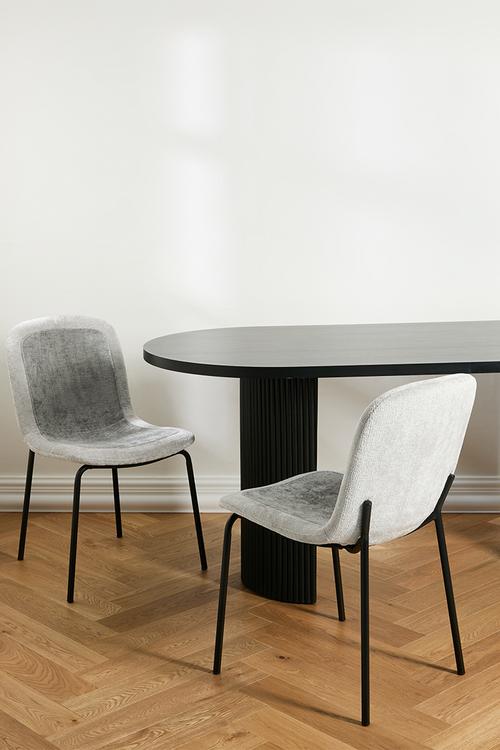 Rae dining chair set of 2 - grey