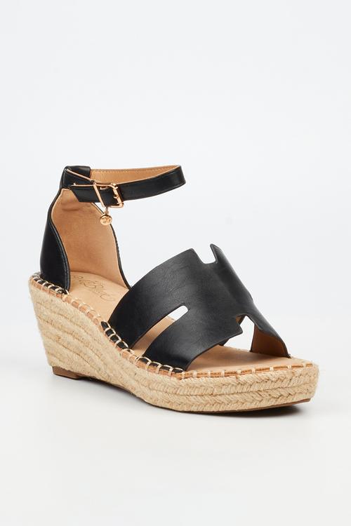 Jayda 11 h-cut rope wedge - black