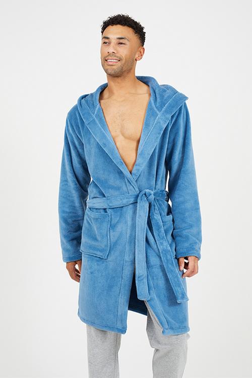 James Dressing Gown - Blue