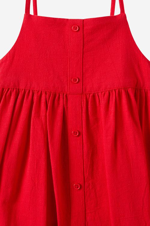 Leah midi dress - varsity red