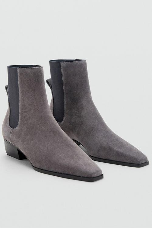 Super1 suede ankle boot - gray