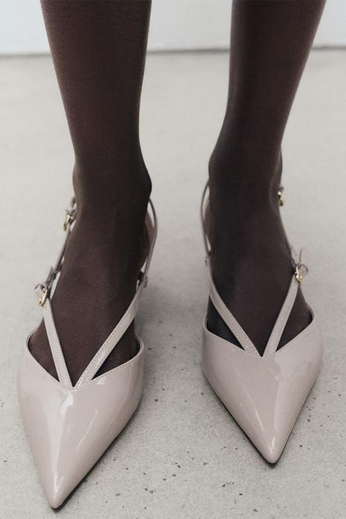 Infinity heel - light/pastel brown
