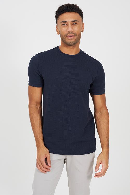 Crew Neck T-shirt  - Navy