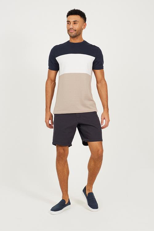 Deeson Crew Neck T-shirt - Navy Multi