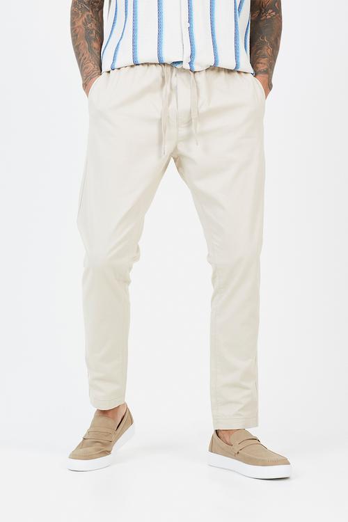 Cotton Twill Pant - Stone