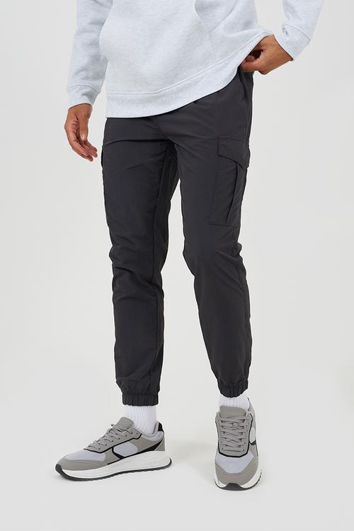 Taslan Cargo Cuff Pant - Dark Grey