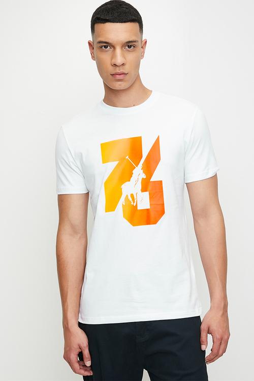 Rakim  sport short sleeve gradient tee  - white