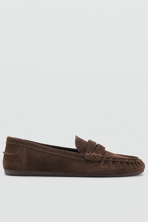 Iso suede loafer - dark brown
