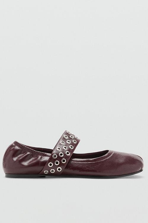Smas leather pump - dark red